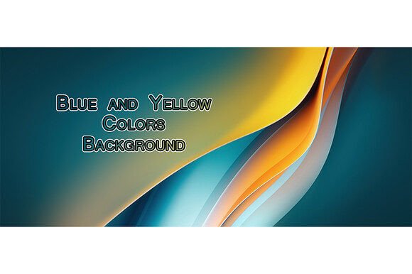 Blue and Yellow Colors Background: A Dynamic Design Element for Modern Branding