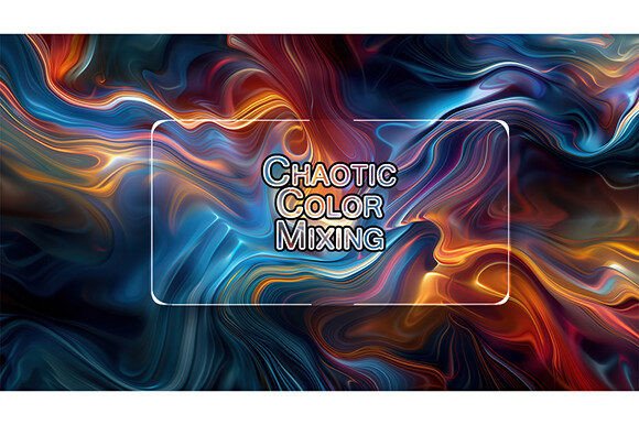 Chaotic Color Mixing as a Dynamic Element in Abstract Design