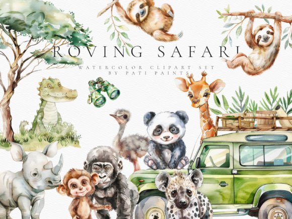 Enhance Your Creative Projects with Safari Animal Nursery Clipart