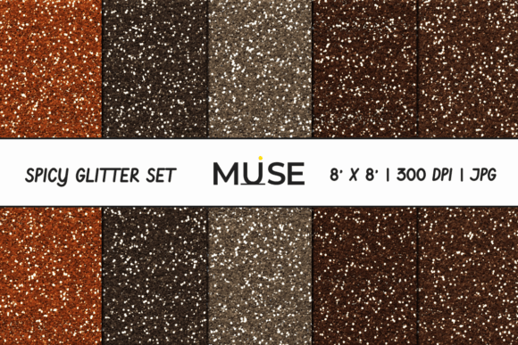 Enhancing Digital Creativity with Brown Glitter Digital Paper