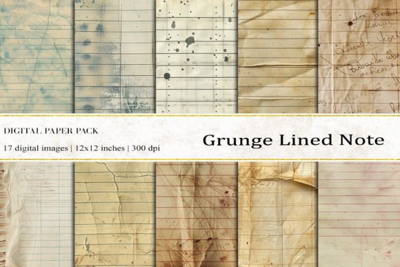 Grunge Lined Note Digital Papers: A Practical Guide for Creative Projects