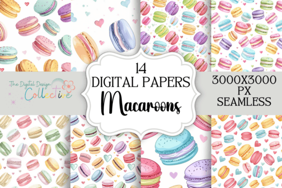 Macaron Digital Papers Seamless Pattern: A Creative Solution for Seasonal and Everyday Design Projects