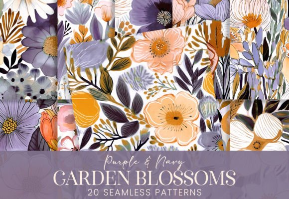 Purple Garden Blossoms Floral Watercolor: A Design Essential for Modern Creatives