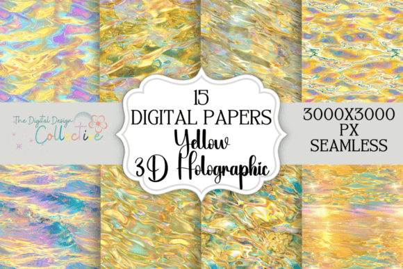 Seamless Yellow Holographic 3D: A Strategic Tool for Creative and Professional Projects