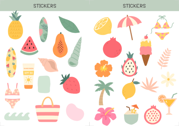 Summer Planner Sticker Sheet: A Creative Tool for Modern Planning and Design