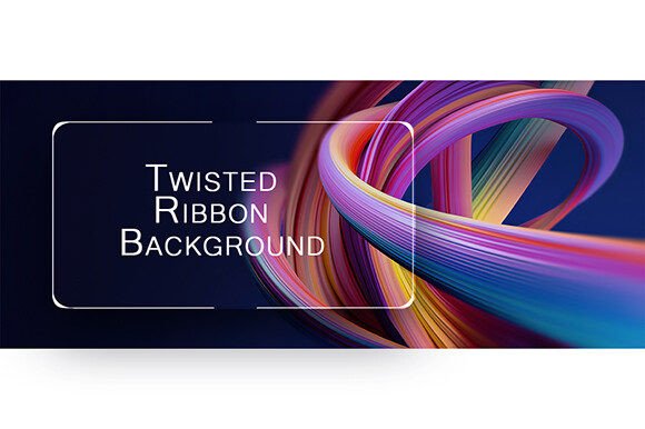 Twisted Ribbon Background for Creative and Professional Use