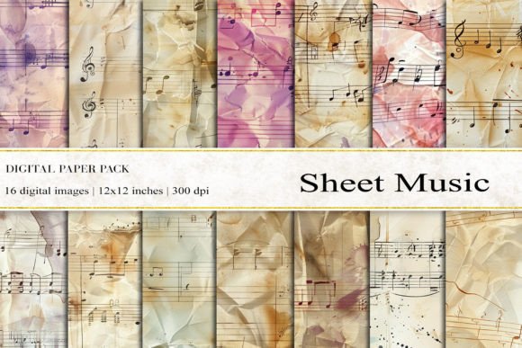 Vintage Sheet Music Digital Papers: A Strategic Tool for Creative and Professional Use